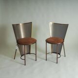 Set of 2 Sevilla EXPO '92 chairs by Frans Van Praet for Belgochrom (#35 & #36 /100)