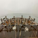 Lot of 8 BMF Nagel 1970 modular candlesticks