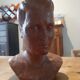 Bust woman of the 50s in terracotta