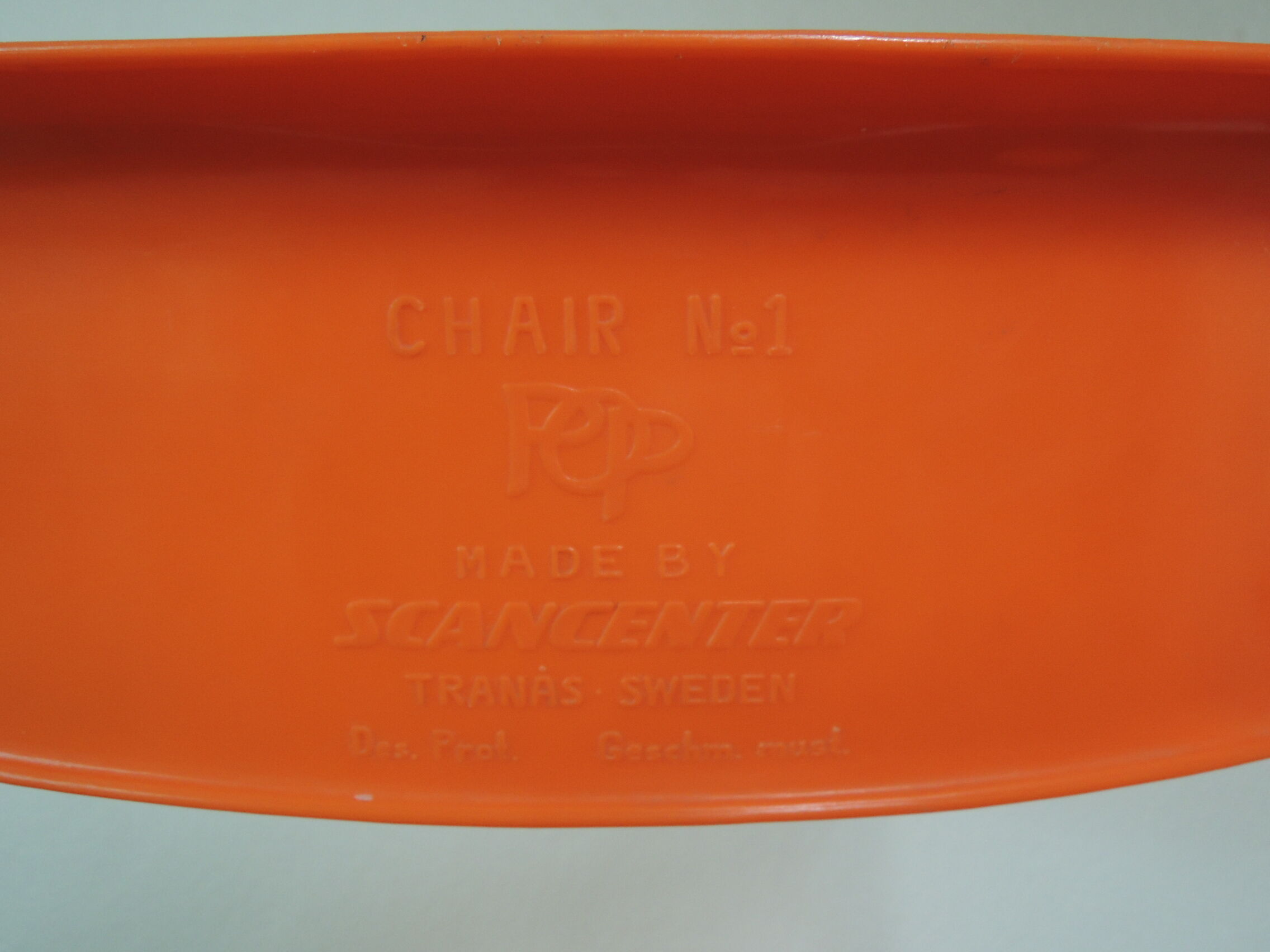 Orange Pop folding chair