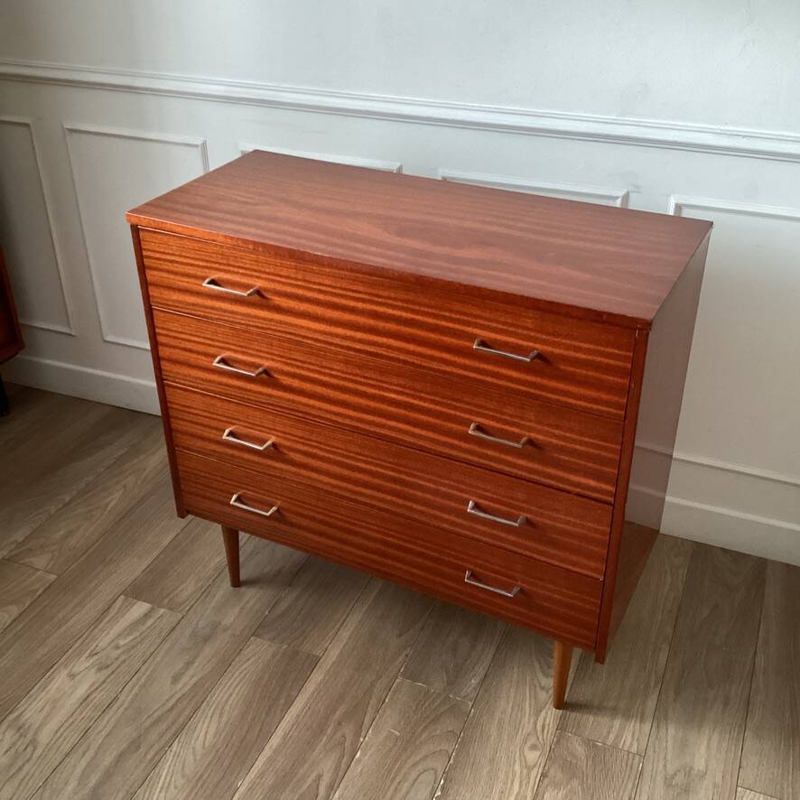 Commode placage teck
