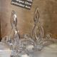 Crystal candle holders