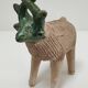 Vase picnic zoomorphic cow ceramic 70s