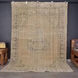 Beige Vintage Turkish Floral Rug sku 1261