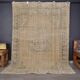 Beige Vintage Turkish Floral Rug sku 1261