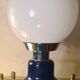 lampe vintage 1960 a 70  bleu et chrome 28x15  merci de regarder les photos