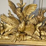 Large 19th Century Gilded Stucco Mirror