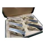 Complete set of 6 vintage metal menu holders 1960-1970