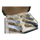 Complete set of 6 vintage metal menu holders 1960-1970