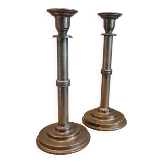 La Redoute x Selency pair of brass candle holders 22