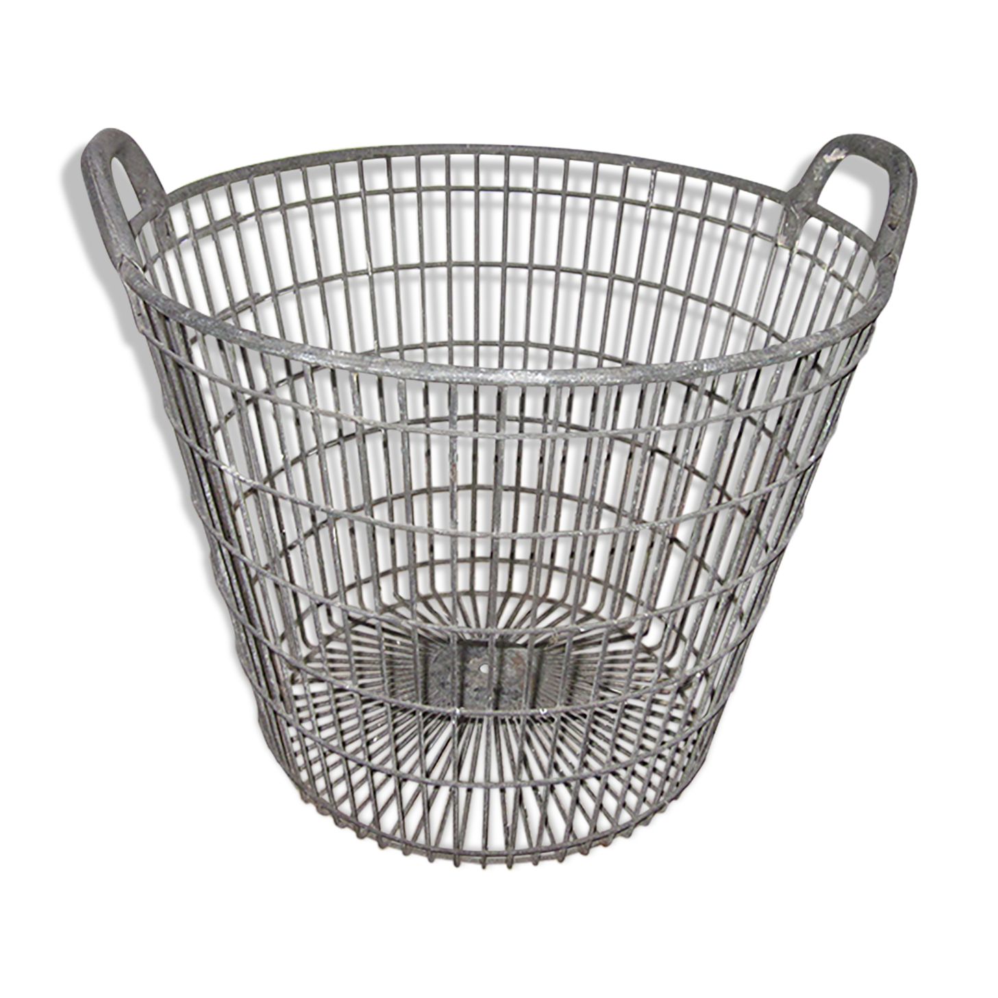 Panier ancien en zinc