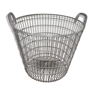 Old zinc basket