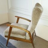 Wingback Chair wing chair beige Knoll 1965