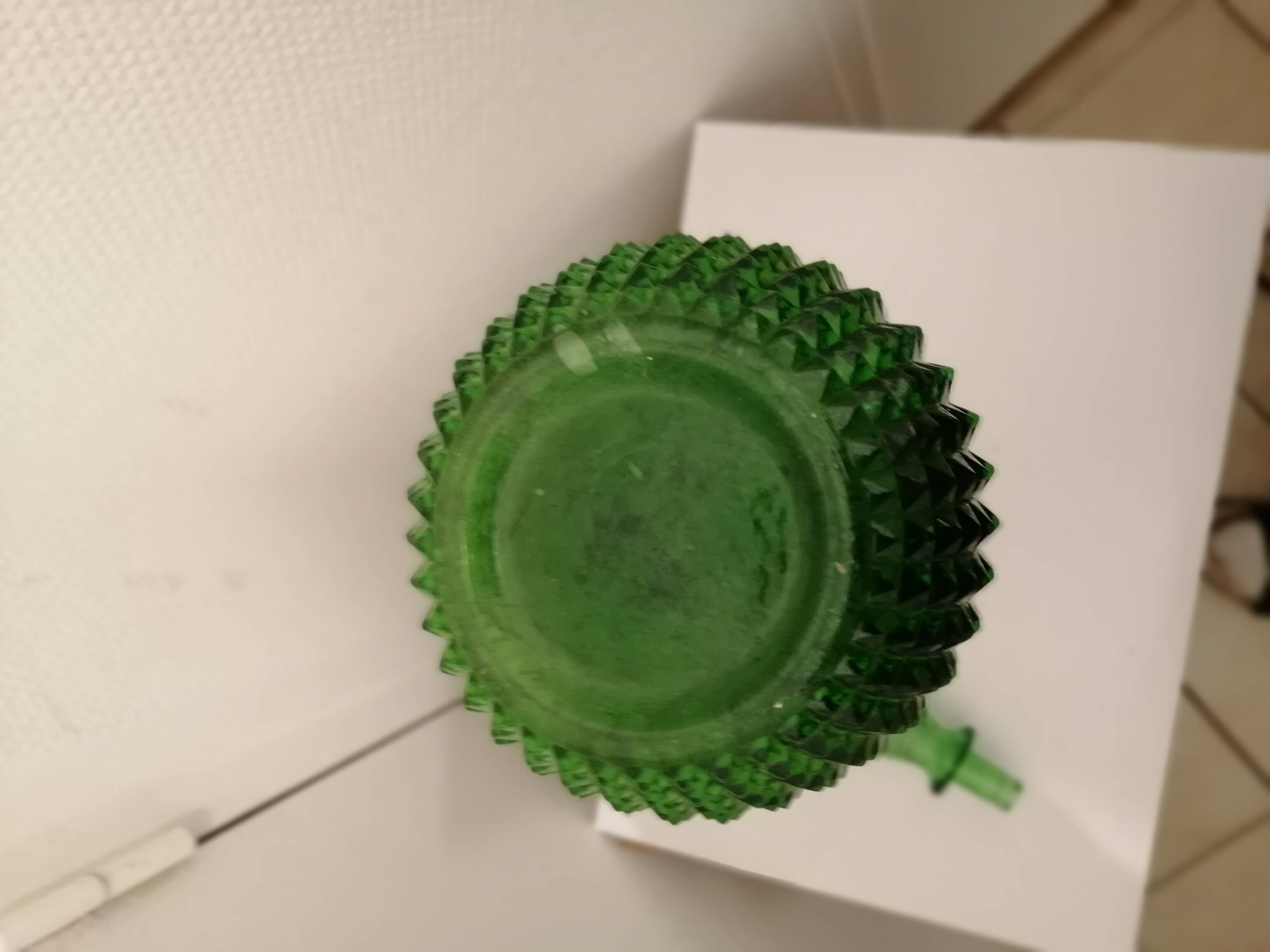 Italian green decanter