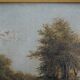 French school 19th - Walkers to a bridge - oil on canvas, framed