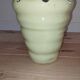 Vintage shell vase Salins – French crackled earthenware – 1970s