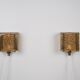 Pair of 2 Danish vintage Kalmar sconces by Vitrika, 1960s