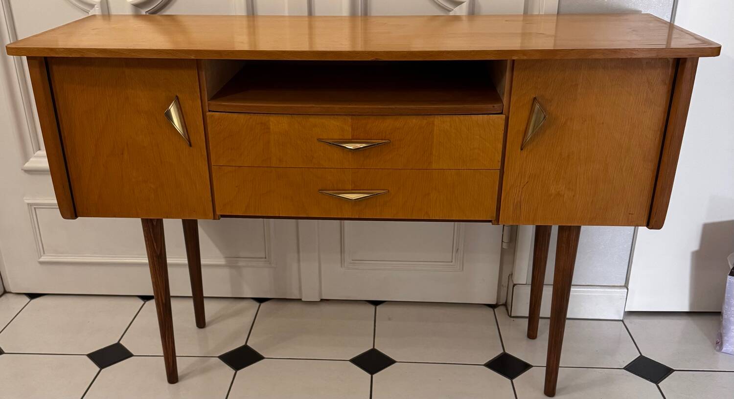 Vintage Scandinavian console sideboard