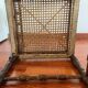 Chaise d’angle bois et rotin