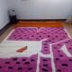 Tapis style Azilal violet - tapis coloré - tapis marocain fait main - 286x210 cm