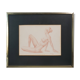 Barrera - Female Life Studies - Two Framed Drawings