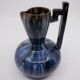 Blue ceramic pitcher
