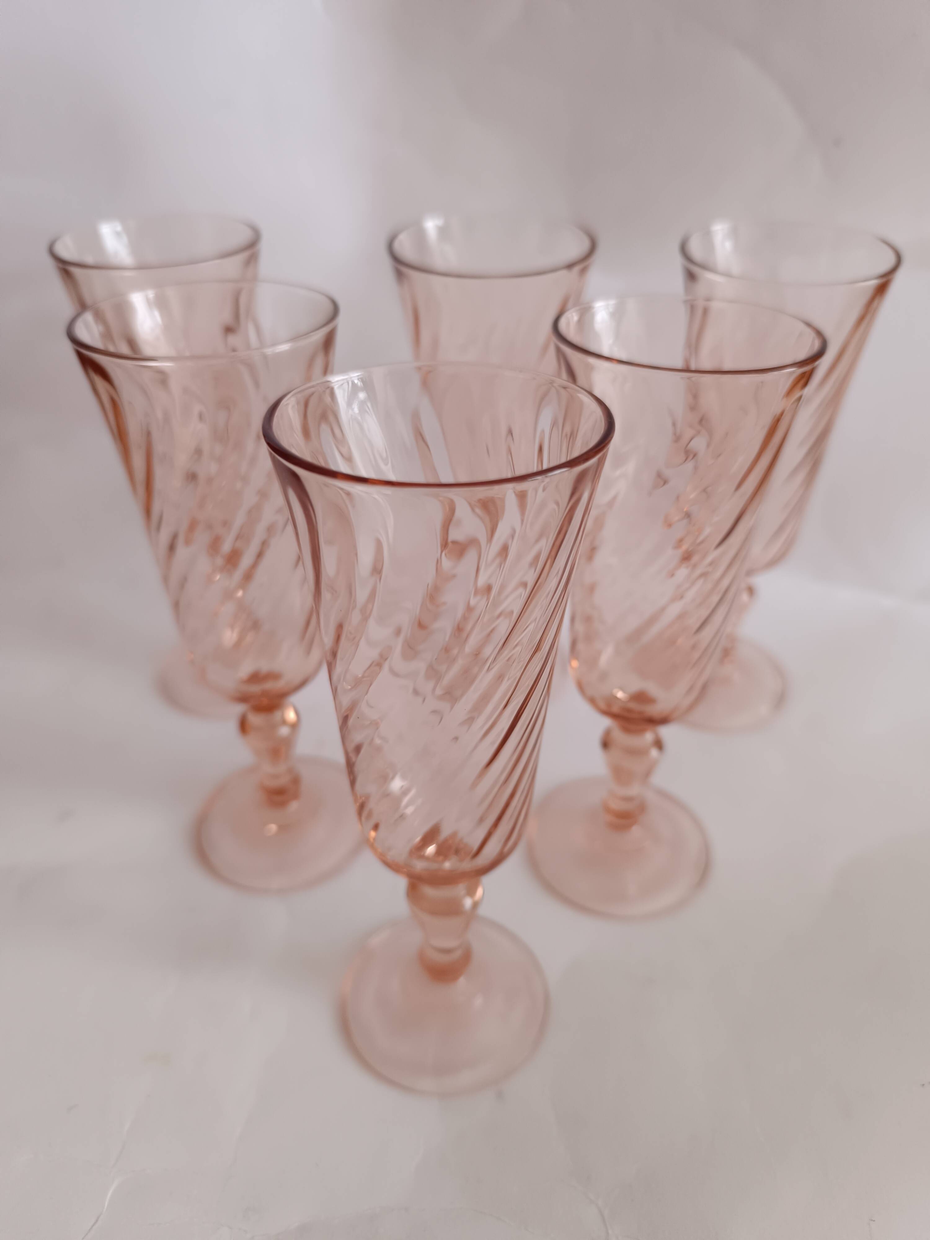Luminarc Rosaline champagne flutes