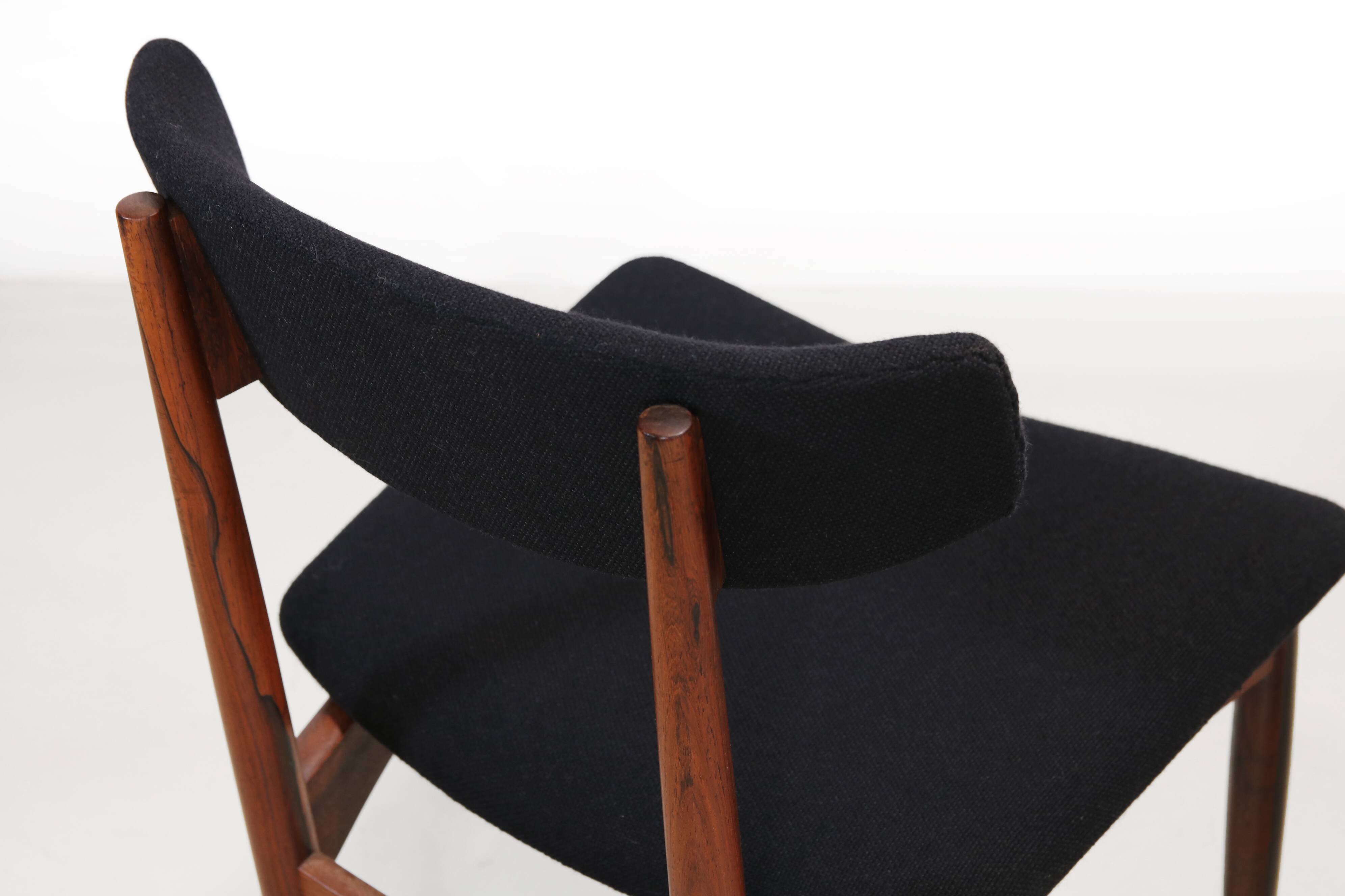 Chaises de salle à manger design en palissandre