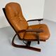 Antique "Panter" hanging armchair in Scandinavian design leather Westnofa an70