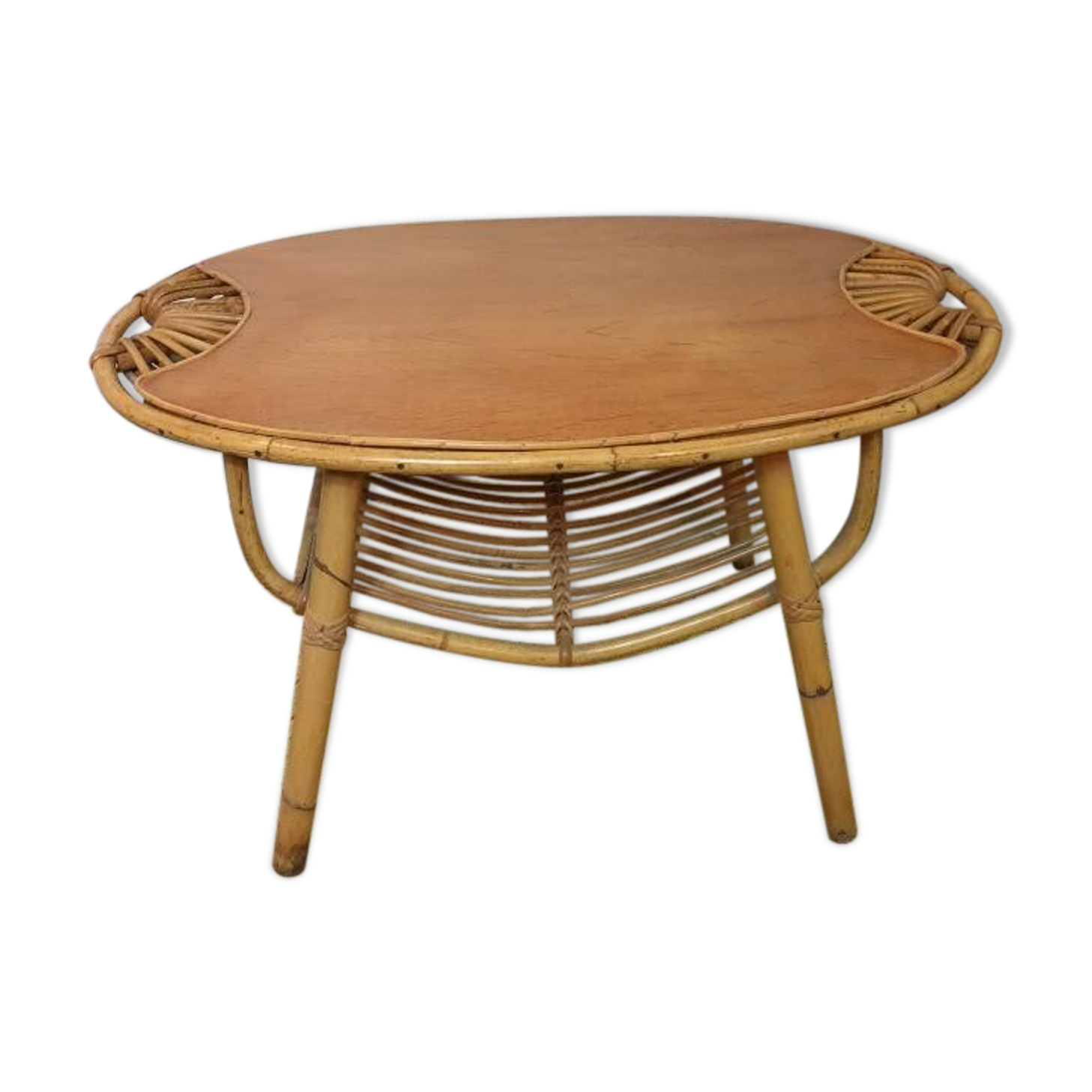Rattan coffee table