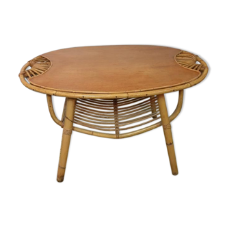 Rattan coffee table