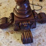 Wooden floor lamp