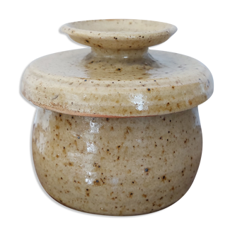 Vintage stoneware butter dish