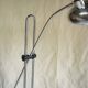 Large adjustable "Arc" lamp in marble and chrome, Italian design from the 1970s.