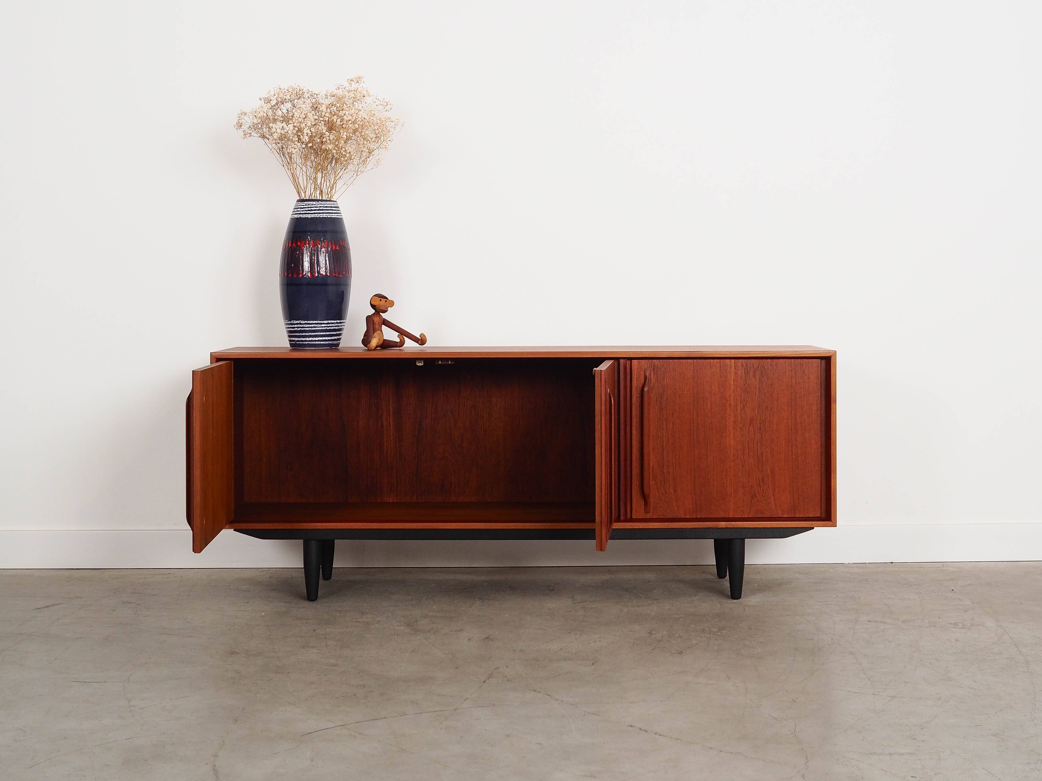 Teak sideboard, Danish design, 1960s, manufactured in Denmark