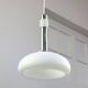 Lampe à Suspension Mid-Century en Chrome et Opaline, Danemark, 1960s