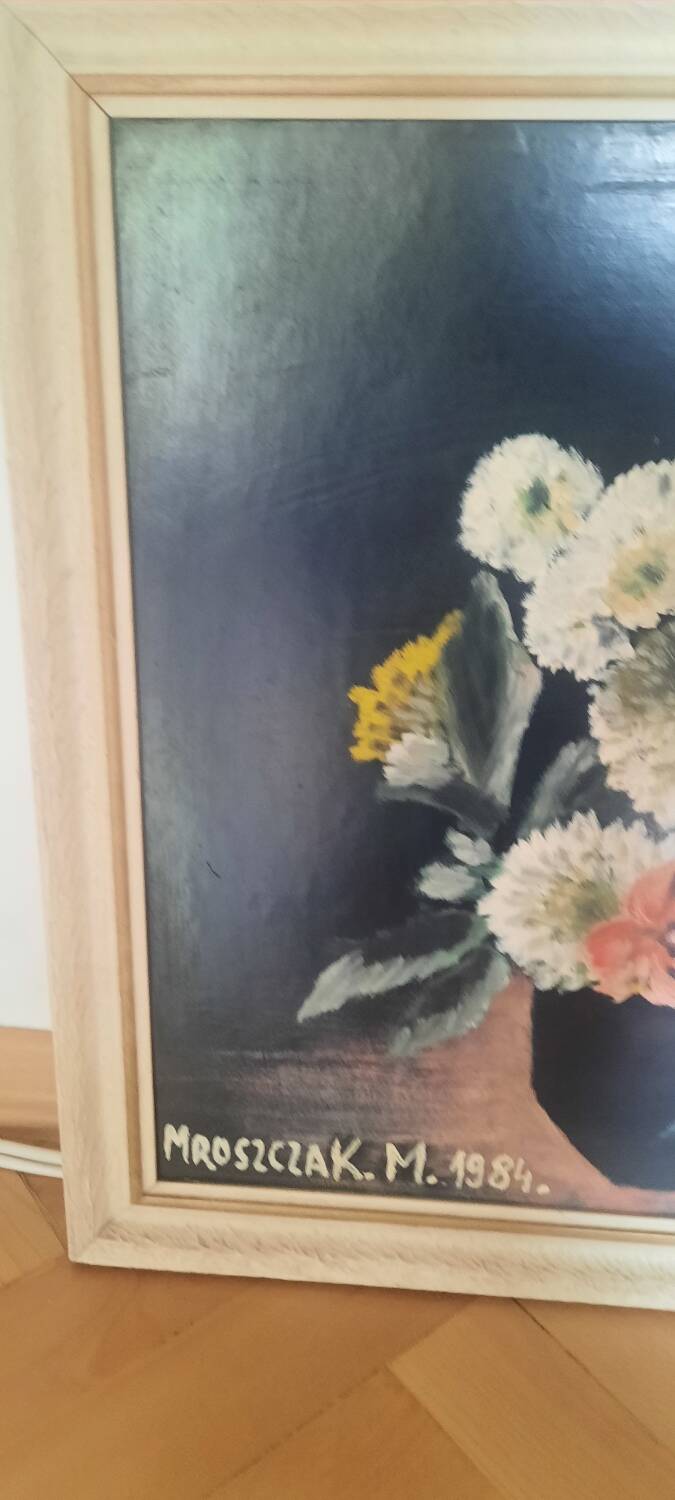 Painting bouquet of flowers