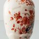 Pair of "Pijnacker" Imari Style Table Lamps from Royal Delft, Hand-Painted with Silk Shades