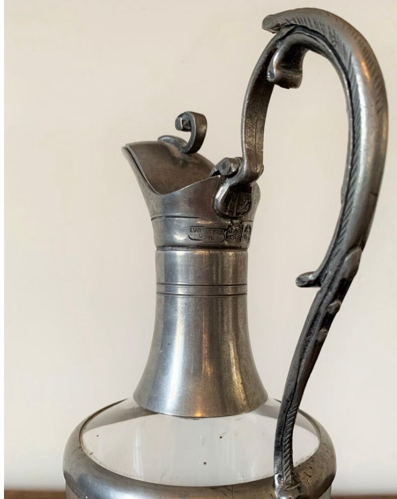 Ewer, Glass and tin, circa 1950