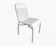 White woven resin garden chair
