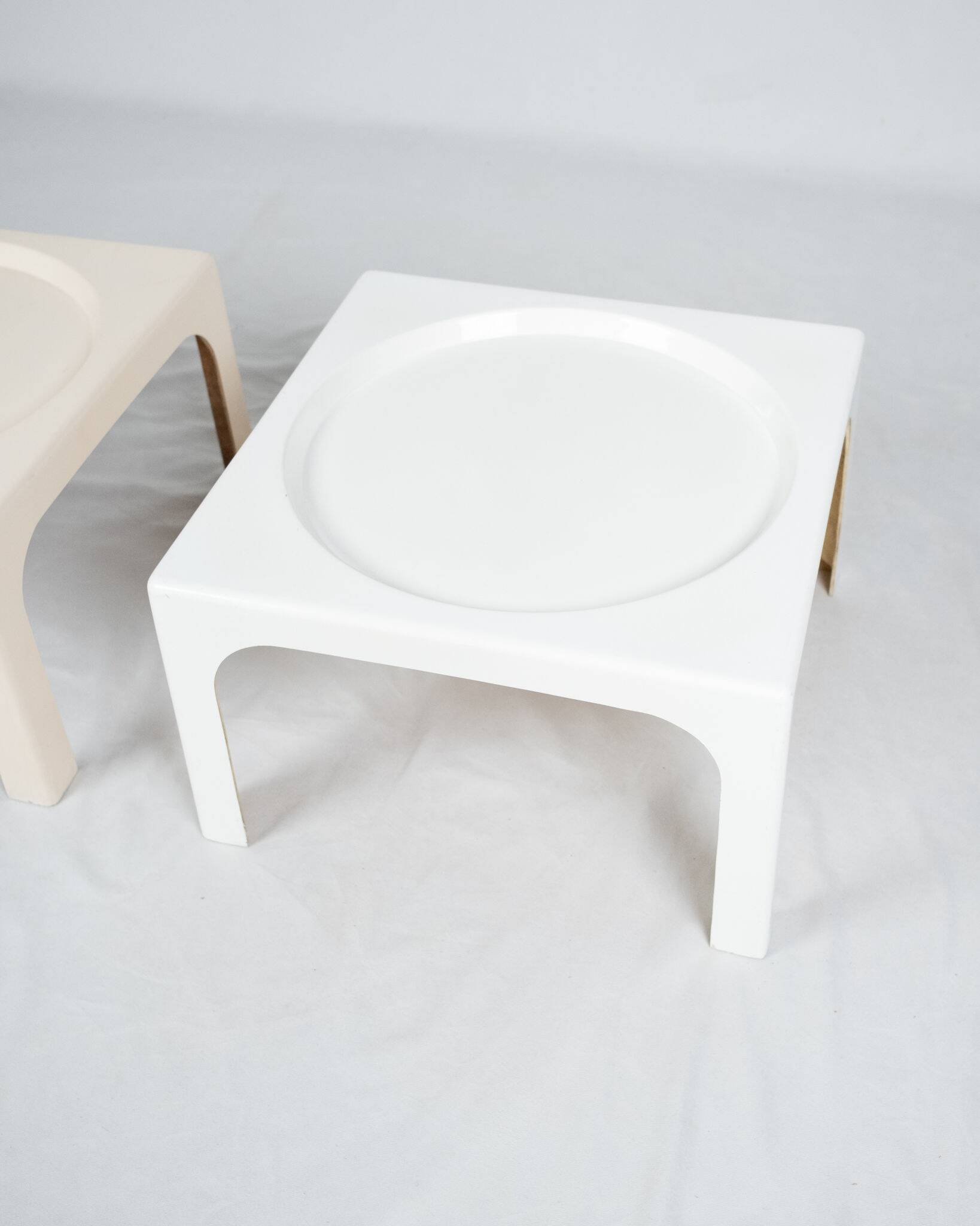 Paire de tables d'appoint Ozoo Marc Berthier pour Prisunic, 1970s