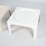 Paire de tables d'appoint Ozoo Marc Berthier pour Prisunic, 1970s