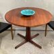 Scandinavian extendable round table in teak Gudme edition