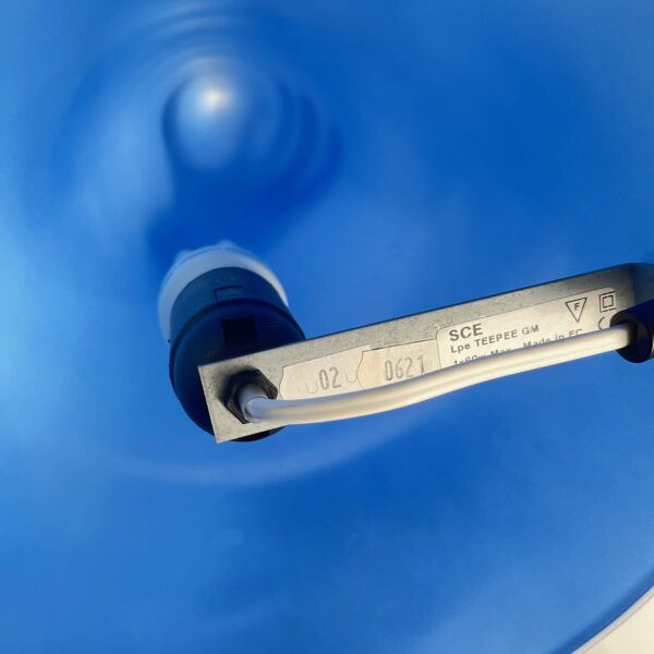 Lampe de table Teepee bleu XXL SCE Habitat, 1980-90