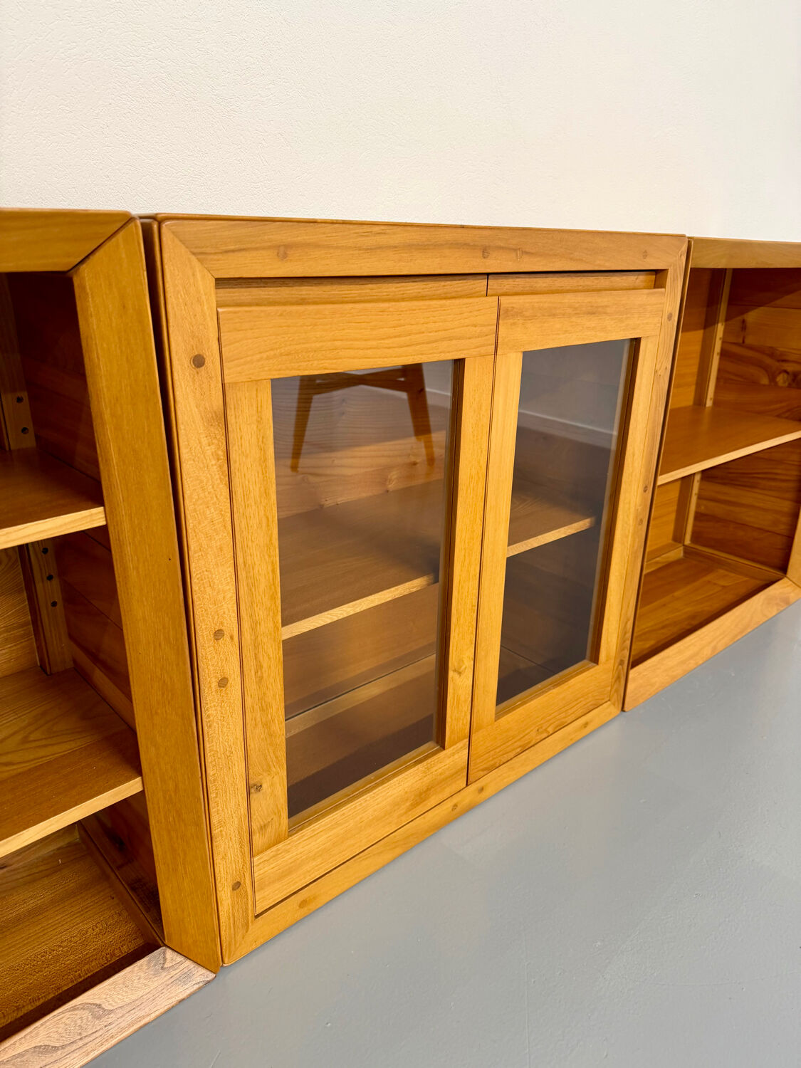 Ensemble modulable enfilade Ateliers Chauvin bois massif  design 70