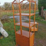 Rattan shelf