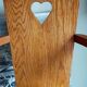 Art-popular armchair 50s in solid wood