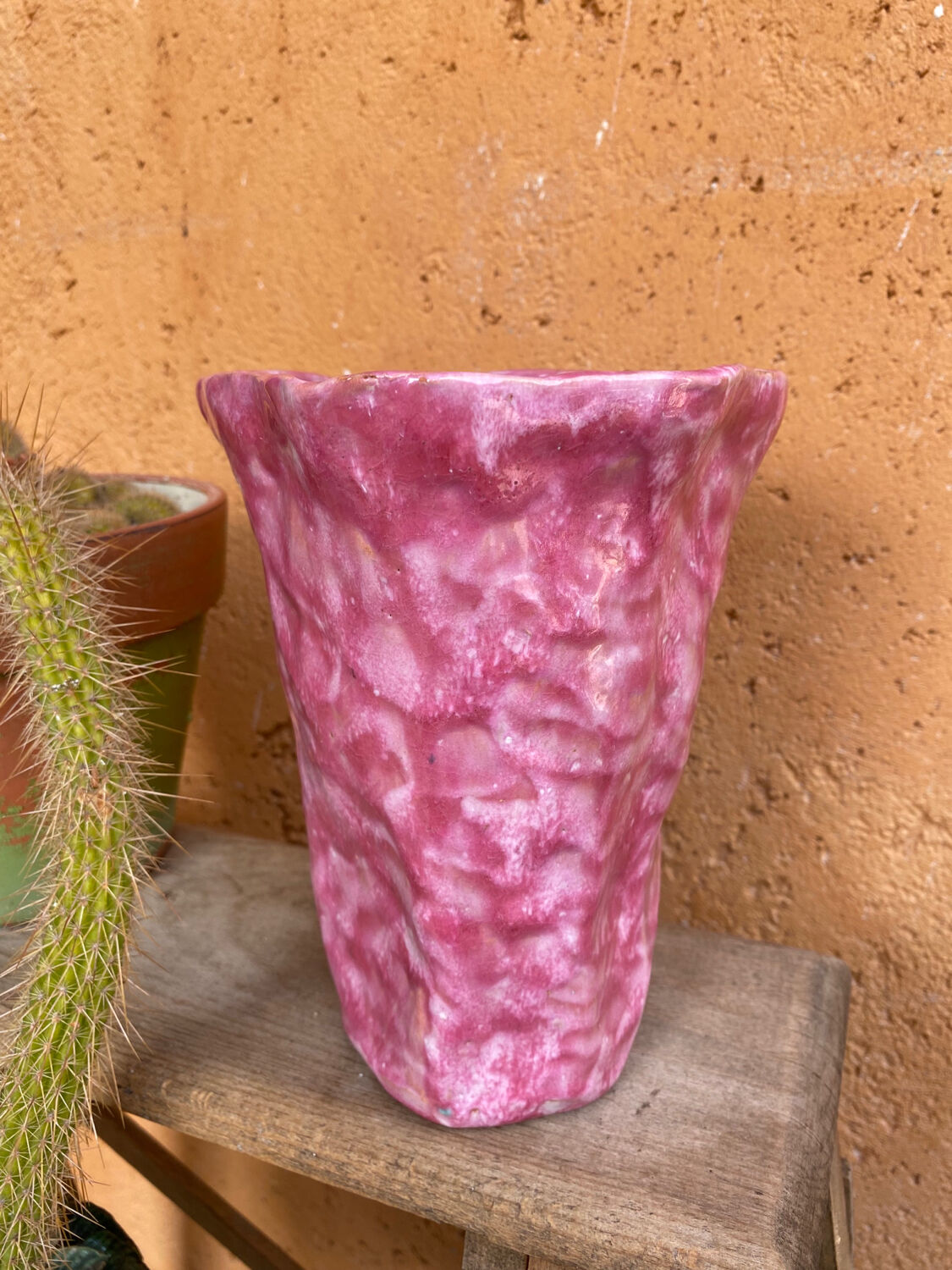 Glazed ceramic vase