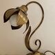 Brass flower lamp
