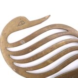 Brass swan trivet, 1960s